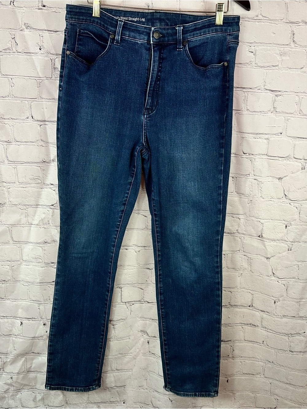 Talbots flawless high waist straight leg Jeans Women 12 minimalist boho casual